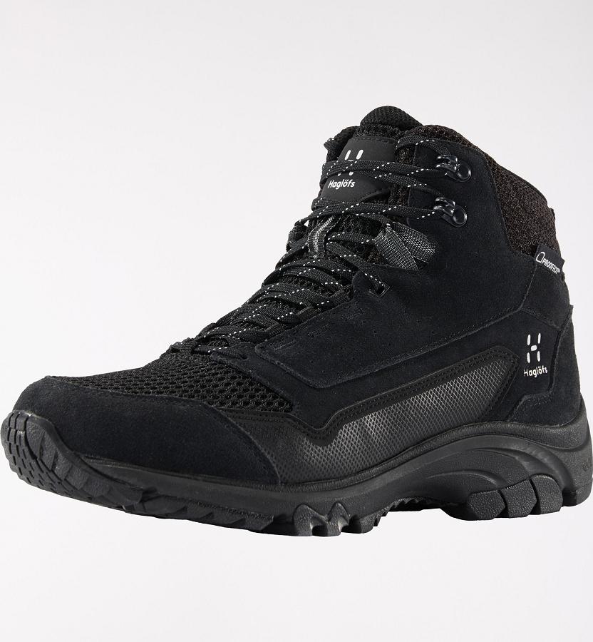 Haglöfs Mens Skuta Mid Proof Eco Hiking Boots Black New Zealand 42709QTDZ